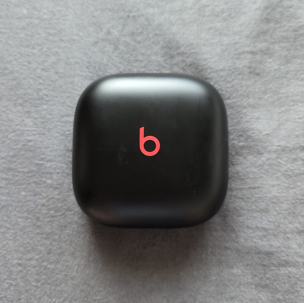 Beats by Dre Black Earbud Case with Red Logo